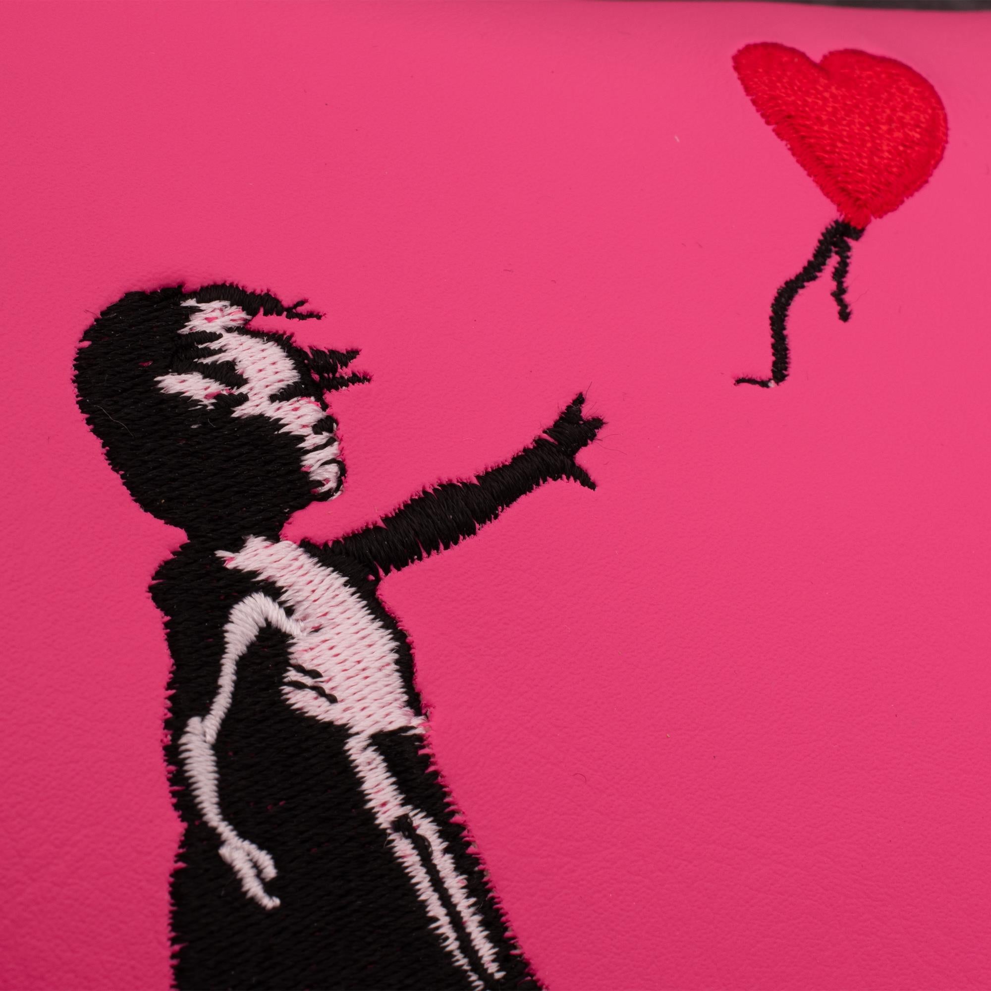 Banksy Girl With Heart Balloon Mallet Putter Headcover Pink
